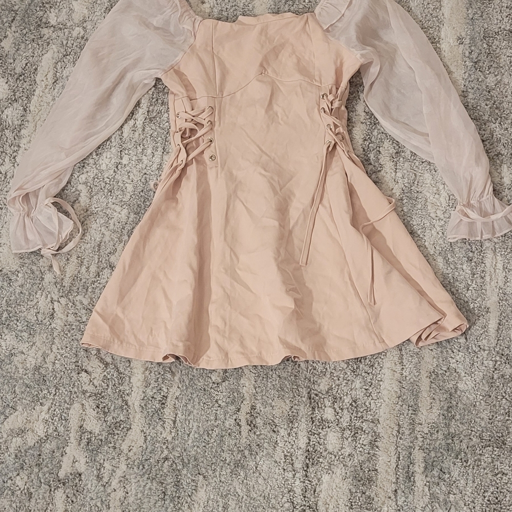 Long sleeve cute mini dress - Picture 2 of 8